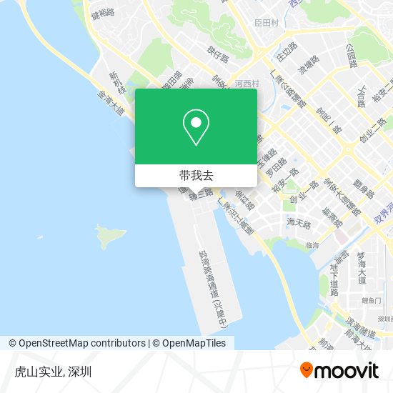 虎山实业地图