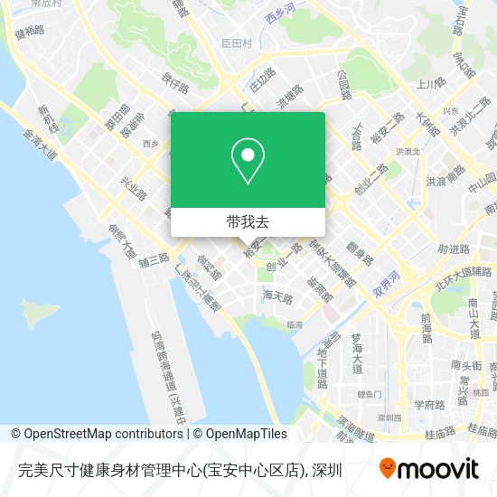 完美尺寸健康身材管理中心(宝安中心区店)地图