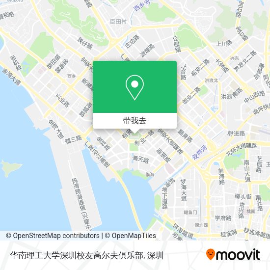 华南理工大学深圳校友高尔夫俱乐部地图