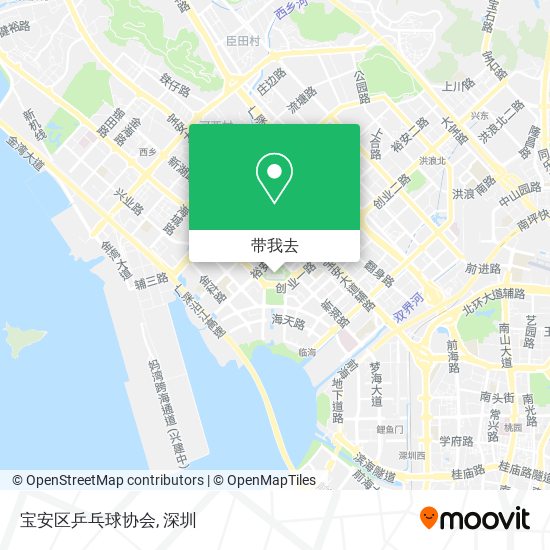 宝安区乒乓球协会地图