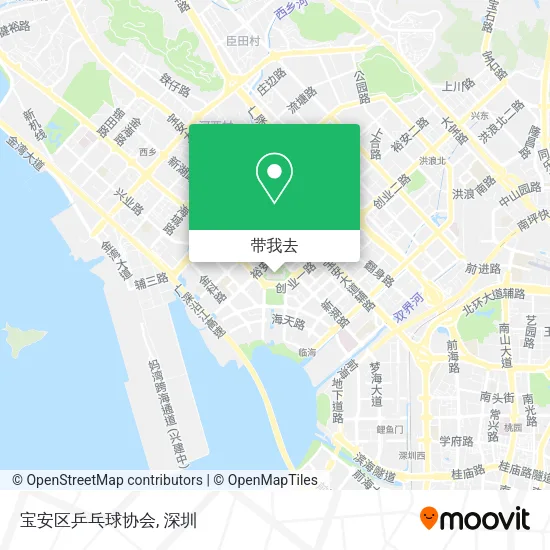 宝安区乒乓球协会地图