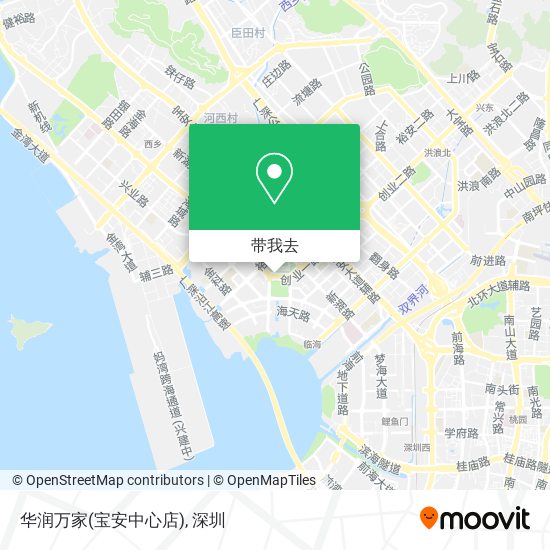 华润万家(宝安中心店)地图
