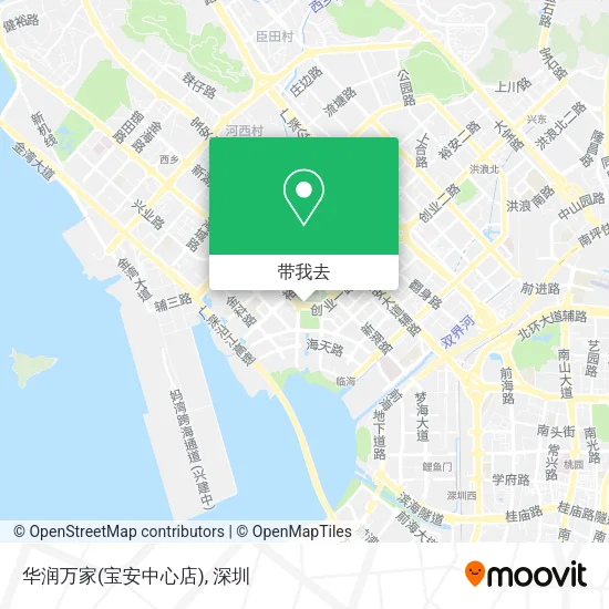 华润万家(宝安中心店)地图