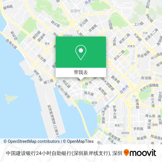 中国建设银行24小时自助银行(深圳新岸线支行)地图