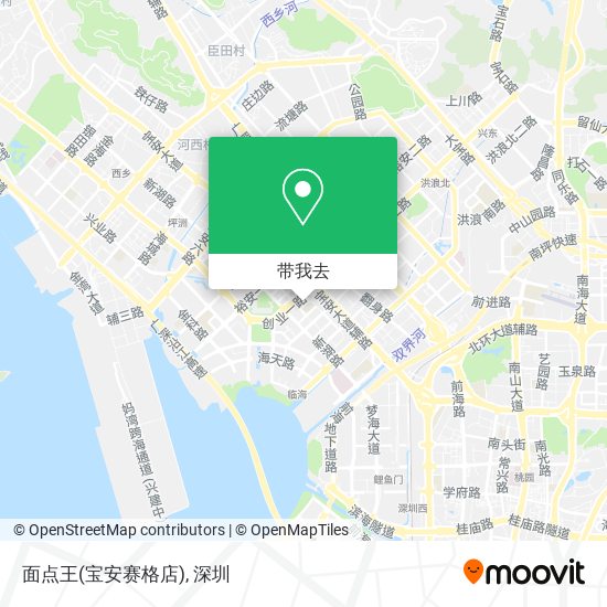 面点王(宝安赛格店)地图