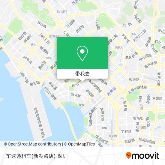 车速递租车(新湖路店)地图