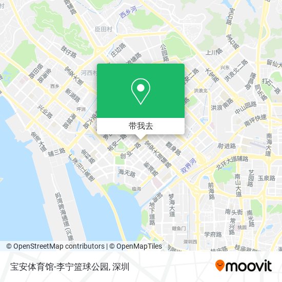 宝安体育馆-李宁篮球公园地图