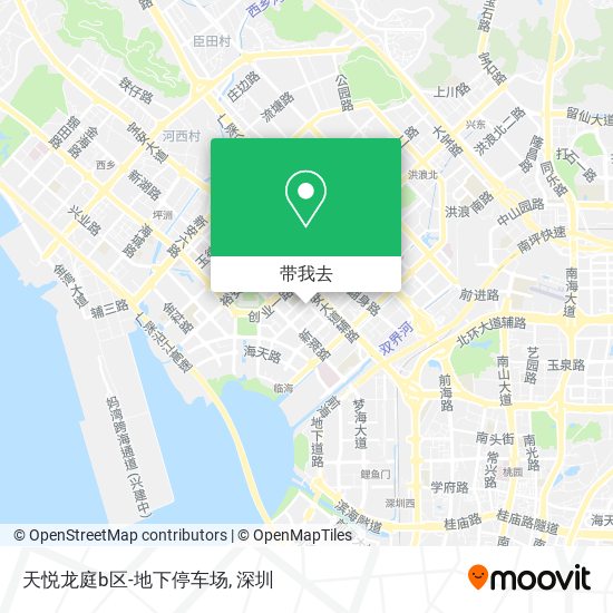 天悦龙庭b区-地下停车场地图