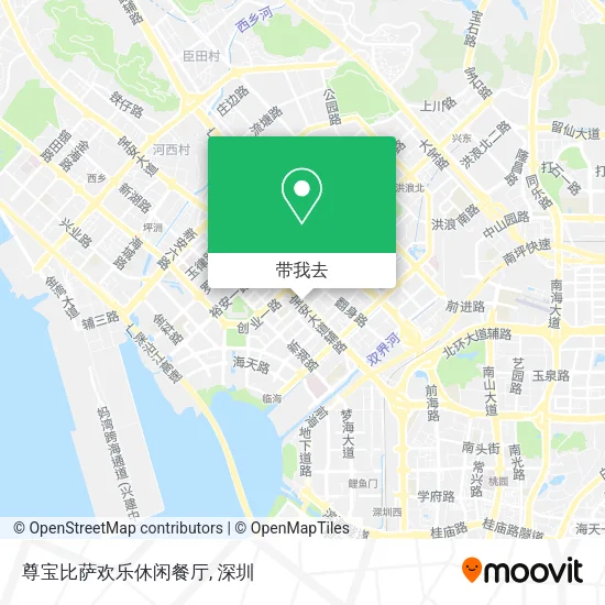 尊宝比萨欢乐休闲餐厅地图