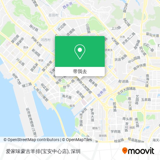 爱家味蒙古羊排(宝安中心店)地图