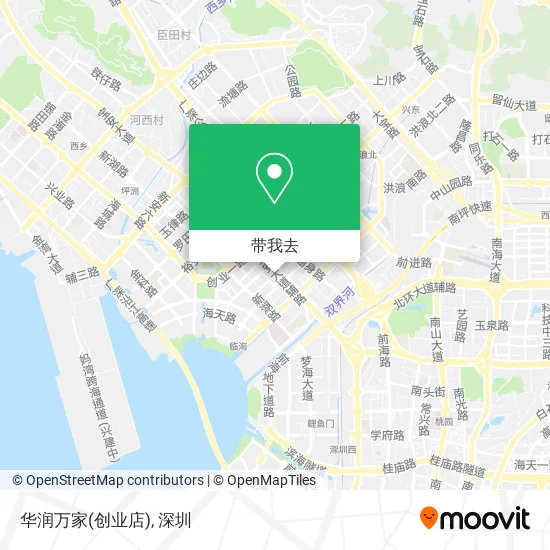 华润万家(创业店)地图