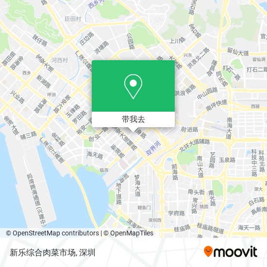 新乐综合肉菜市场地图