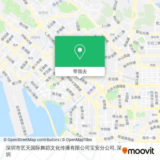 深圳市艺天国际舞蹈文化传播有限公司宝安分公司地图