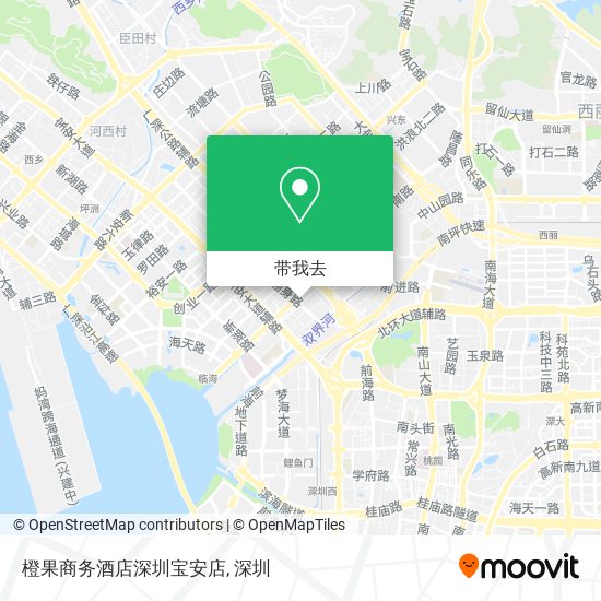 橙果商务酒店深圳宝安店地图