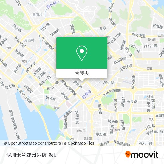 深圳米兰花园酒店地图