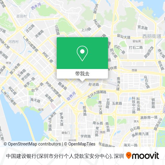 中国建设银行(深圳市分行个人贷款宝安分中心)地图