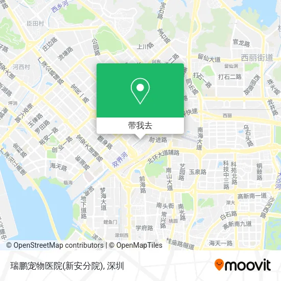 瑞鹏宠物医院(新安分院)地图
