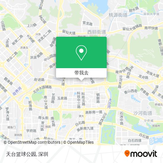 天台篮球公园地图