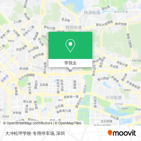 大冲松坪学校-专用停车场地图