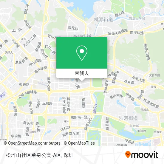 松坪山社区单身公寓-A区地图