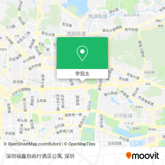 深圳福鑫自由行酒店公寓地图