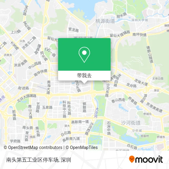 南头第五工业区停车场地图