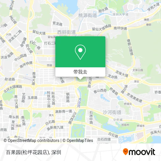 百果园(松坪花园店)地图