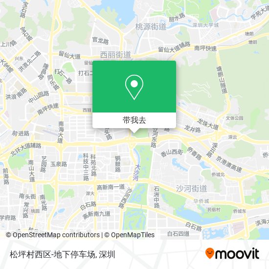 松坪村西区-地下停车场地图