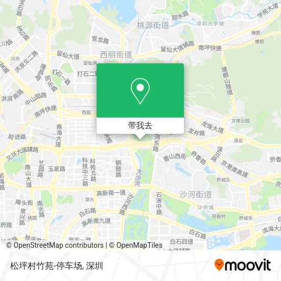松坪村竹苑-停车场地图