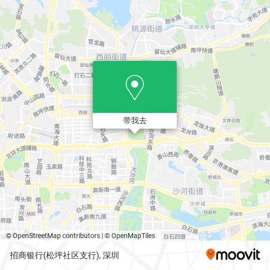 招商银行(松坪社区支行)地图