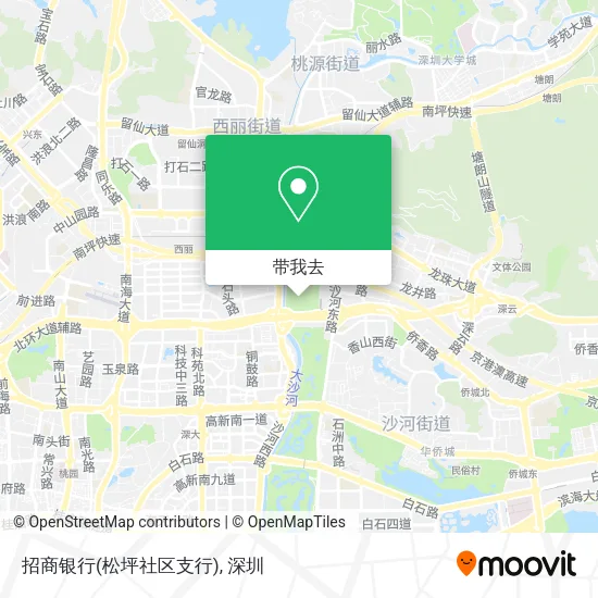招商银行(松坪社区支行)地图