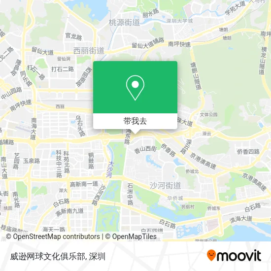 威逊网球文化俱乐部地图