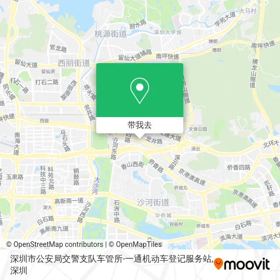 深圳市公安局交警支队车管所-一通机动车登记服务站地图