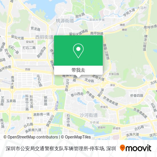 深圳市公安局交通警察支队车辆管理所-停车场地图