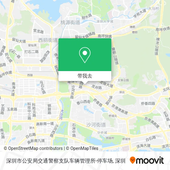深圳市公安局交通警察支队车辆管理所-停车场地图