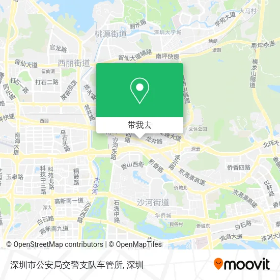 深圳市公安局交警支队车管所地图
