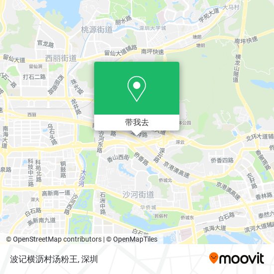 波记横沥村汤粉王地图