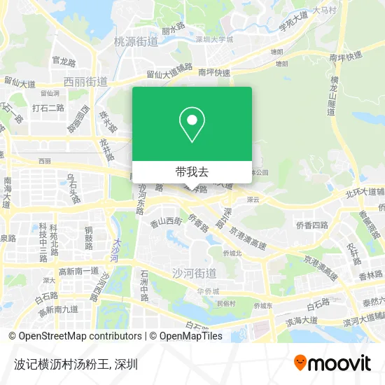 波记横沥村汤粉王地图