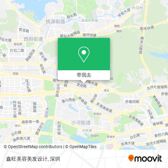 鑫旺美容美发设计地图
