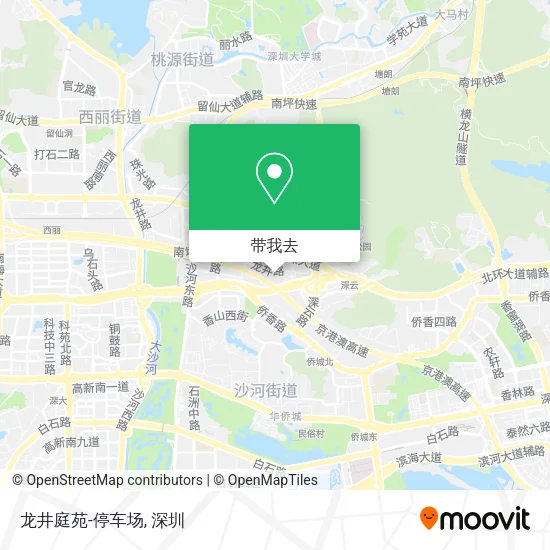 龙井庭苑-停车场地图
