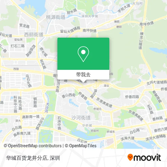 华城百货龙井分店地图