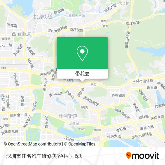 深圳市佳名汽车维修美容中心地图