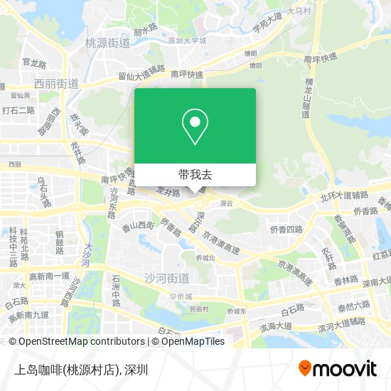 上岛咖啡(桃源村店)地图