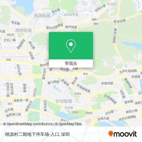 桃源村二期地下停车场-入口地图