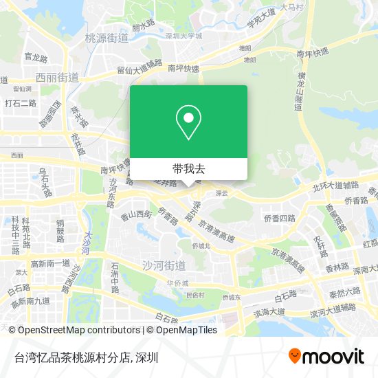 台湾忆品茶桃源村分店地图