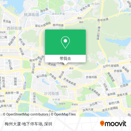 梅州大厦-地下停车场地图