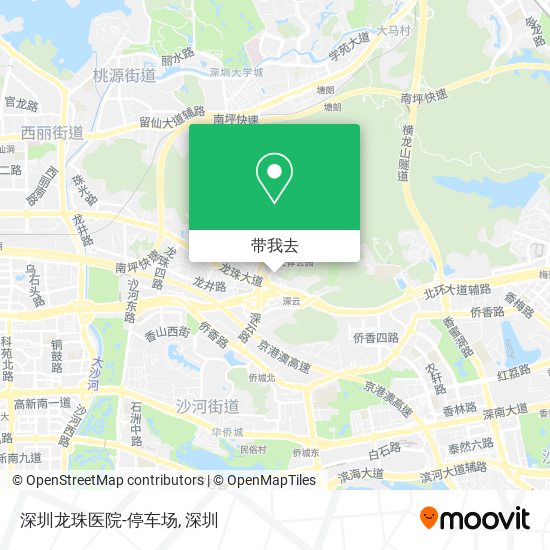 深圳龙珠医院-停车场地图