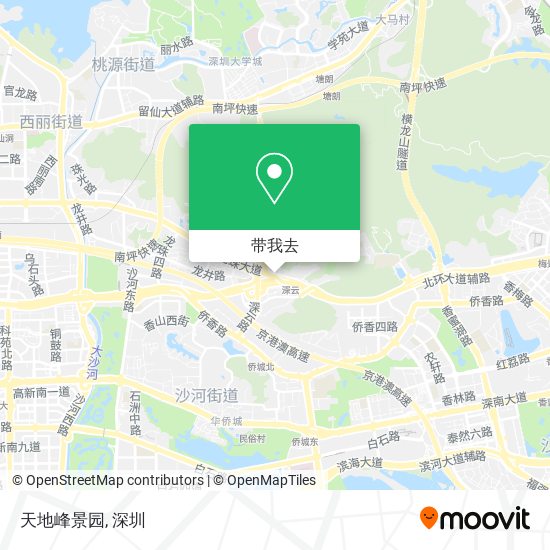 天地峰景园地图