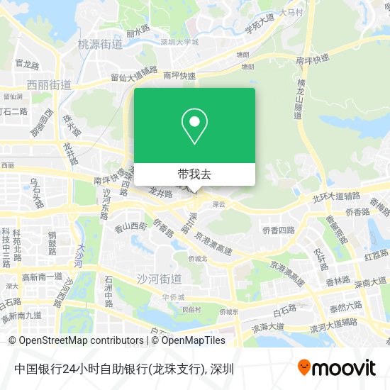 中国银行24小时自助银行(龙珠支行)地图