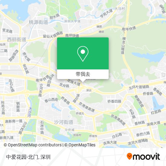 中爱花园-北门地图